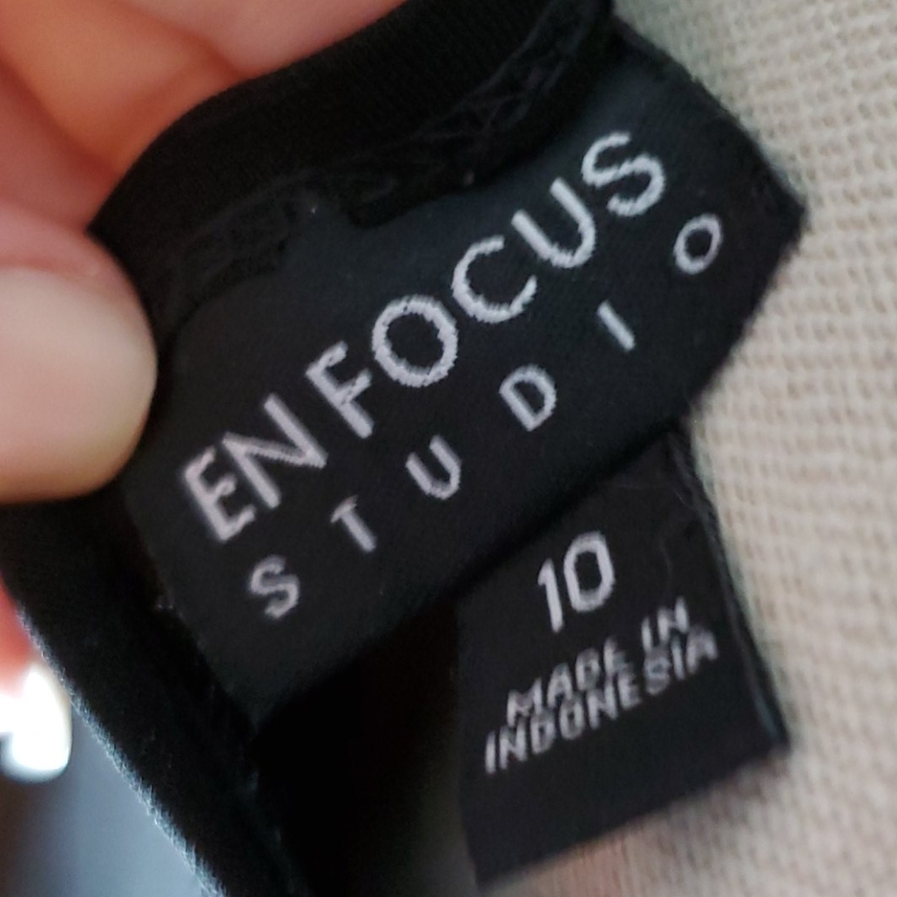 NWOT, Enfocus, Size 10, Black Dress - Picture 6 of 8